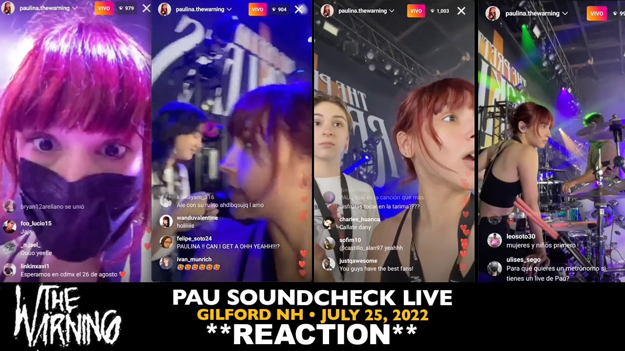 Реакция: концерт Pau Soundcheck Live (25 июля 2022 г., Гилфорд, Нью-Гэмпшир)