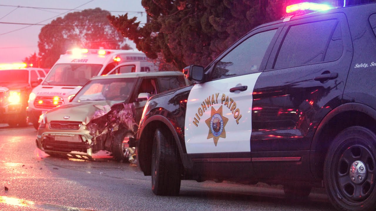 Car Crashes into Fire Engine [ON SCENE] - YouTube