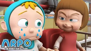 Baby Daniel vs Baby Sally - ARPO the Robot | | Cartoons for Kids | Robot Animation