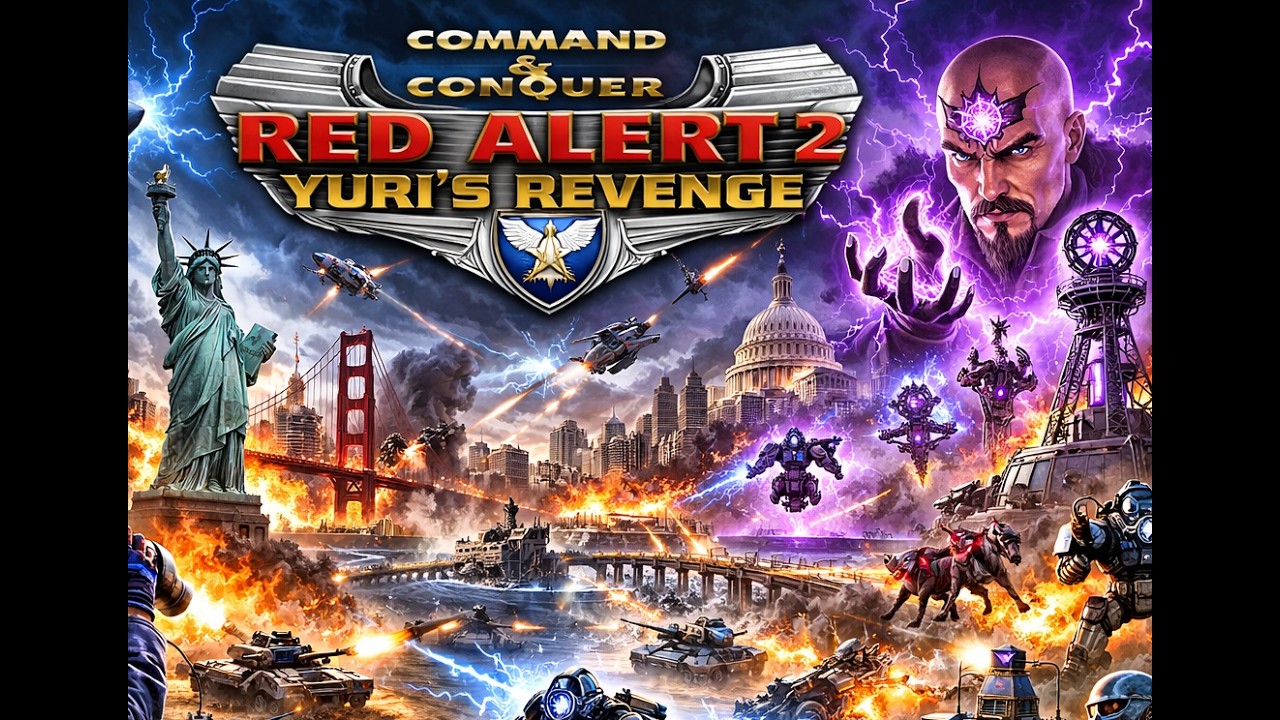 Red Alert 2 YR   Allied 7 Mission BRAIN DEAD HARD