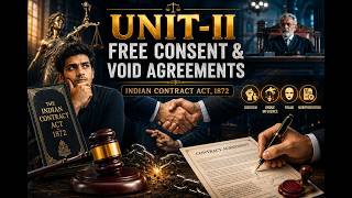 Law of Contract Unit II  Capacity, Free Consent, Void Agreements &amp; Contingent Contracts