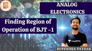 Finding Region of operation of BJT -1 | Analog Electronics | GATE/ESE | ECE | Rupendra Pathak