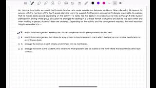 PPR Domain 2 Competency 5 Practice Problem