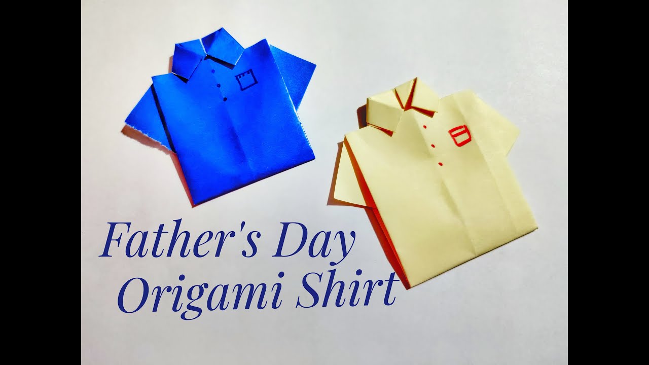 How to Make Paper Shirt | DIY Kids Origami Paper Shirt | #Origami - YouTube