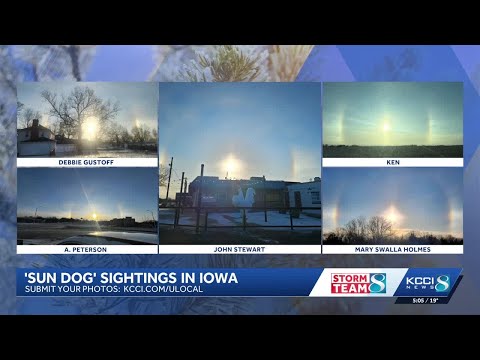 Sun dog phenomenon captivates Iowa residents after blizzard
