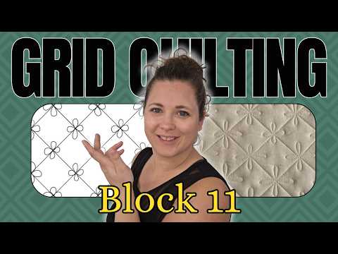 Cross Hatch Quilting with a Flower 🪷