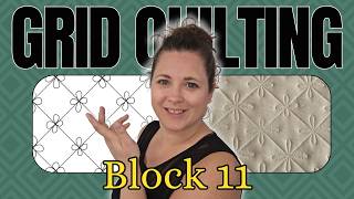 Cross Hatch Quilting with a Flower 🪷
