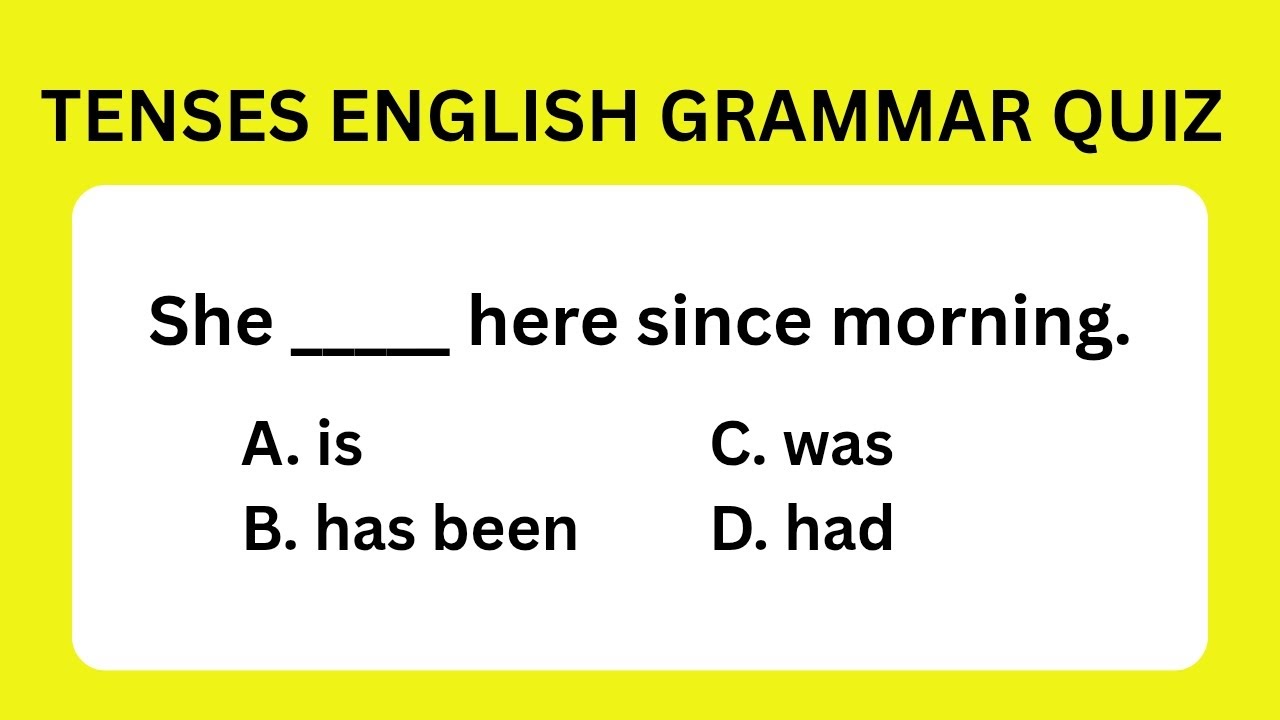 Tenses | English Grammar Quiz | Can you score 10 / 10? | English Learner 