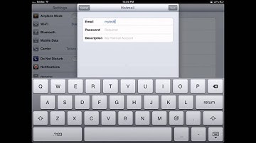 Hotmail/Outlook/Live Email Setup on iPad/iPhone