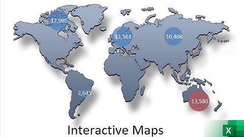 002. Maak een interactieve kaart met grafieken in 10 minuten! | EXCEL