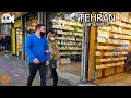 Tehran walking Street Tour on Baharestan to Mokhber Doleh  Iran walk 4k