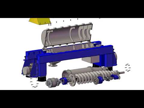 Disassembly video of horizontal decanter centrifuge