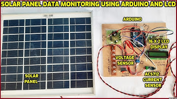 Solar Panel Data Monitoring using Arduino and LCD Display