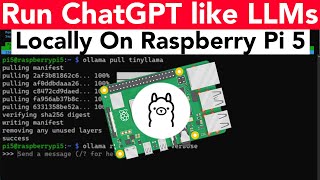 How To RUN ChatGPT Like LLMs On Raspberry Pi 5 With OLLAMA (TinyLLaMA, PHI & More)