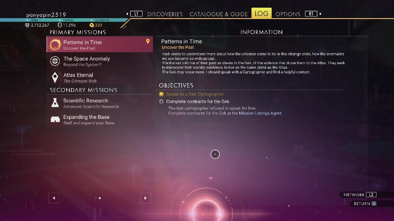 Patterns in Time – Speak to a Gek Cartographer | No Man’s Sky PS5 [Session Trimmed]