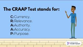 Evaluating Information Using the CRAAP (Currency, Relevance, Accuracy, Authority, Purpose) Test