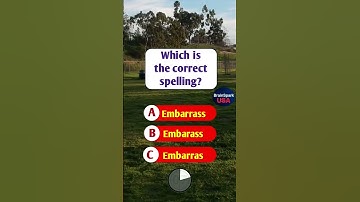 Correct Spelling #usa #usareels #brainteaser #fun #quiz #Quiztime #shorts