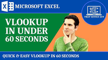 How to Perform a VLOOKUP in 60 Seconds | Microsoft Excel Tutorial