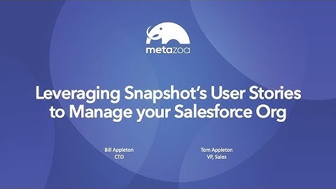 Snapshot User Stories