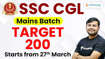 SSC CGL Mains 2019-20 | Maths Complete Batch | Use Referral Code “SAHIL10” & Get 10% Off