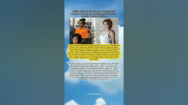 Nikita Mirzani emosi dan nangis usai dengar kronologi asusila terhadap Loly #vadelbadjideh #nikita