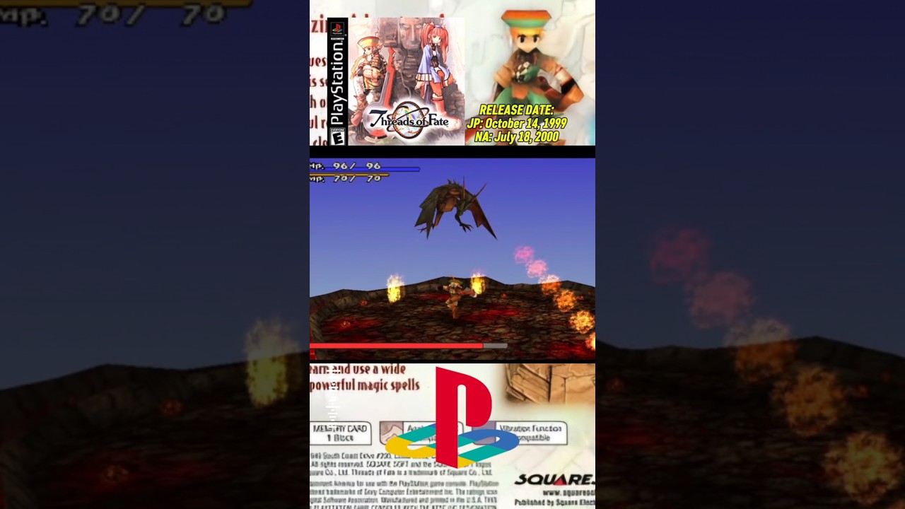 25 years ago, Threads of Fate PS1 