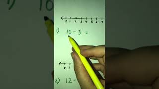 Subtraction using number line