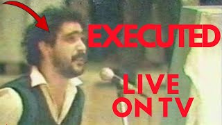 Gadaffi's basketball execution broadcasted live on public television.