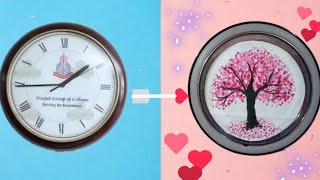 Old clock dacoration ideas Wall clock hacks