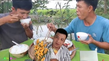 Bông Bí Xào Tỏi Cá Nục Chiên Giòn Bữa Cơm Quê Cùng Tám Tàn Đơn Giản Vậy Mà Ngon.Ông 3 Thái vlog