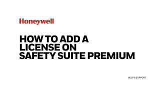How to add a license on Safety Suite Premium