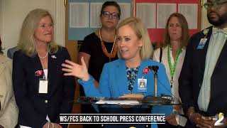 WS/FCS First Day Back To School Press Conference From Old Town Elementary School