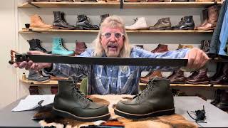 Red Wing  Alpine Moc Toe & words of poetry