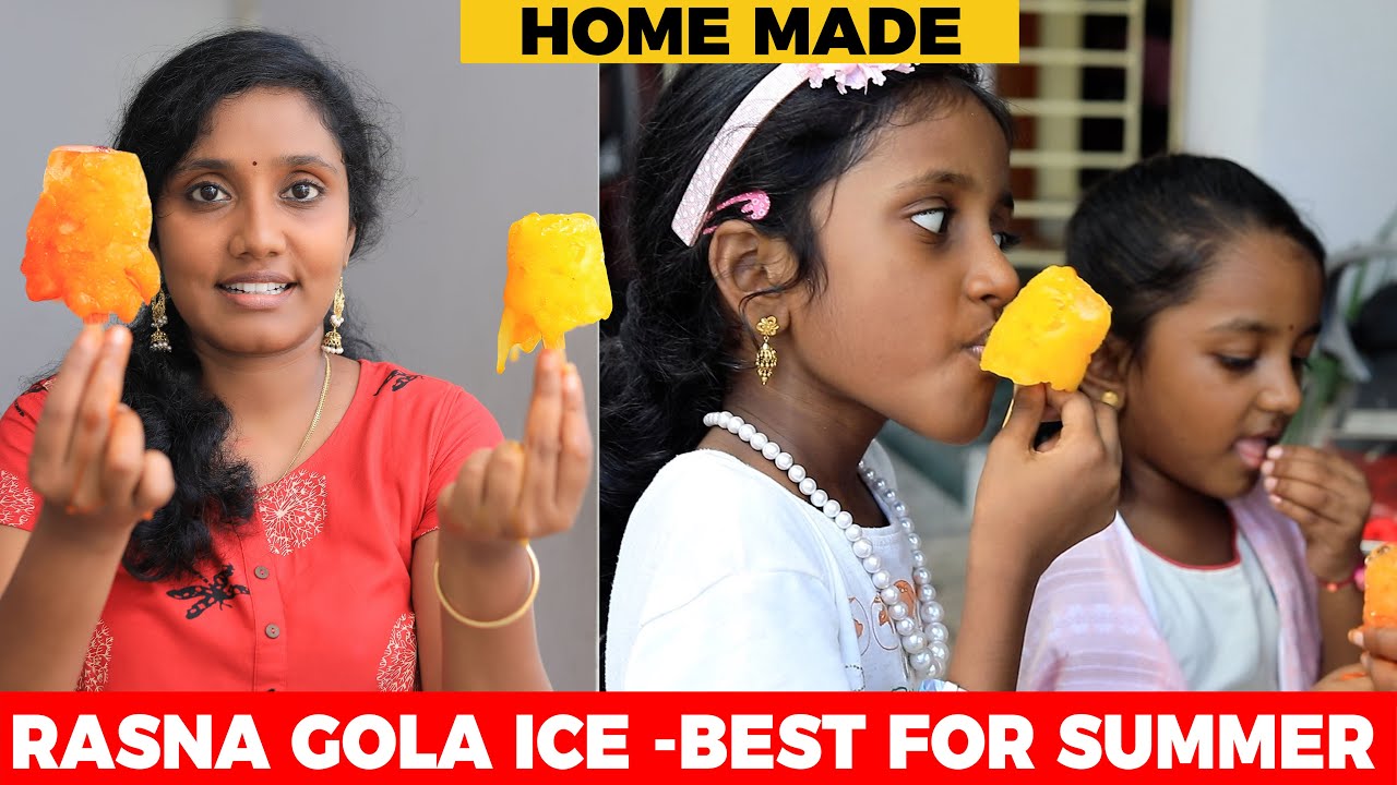 Ice Rasna HOMEMADE GOLA ICE I Rasna I Tastee with Kiruthiga - YouTube