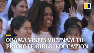 Michelle Obama and Julia Roberts promote education for girls during Vietnam trip