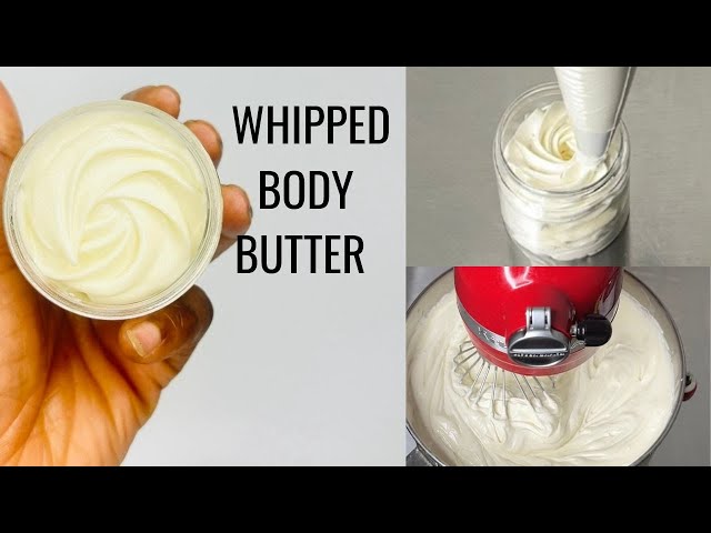 How to Make Whipped Body Butter that is NOT Greasy!!