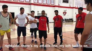 Volleyball perimeter defense