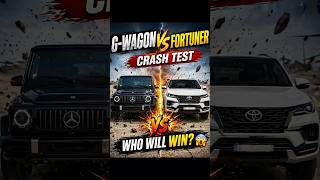 G-Wagon vs Fortuner Crash Test 😱 Who Will Win? 💥#shorts