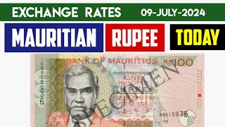 Mauritian Rupee Mur Exchange Rate Today 09 July 2024