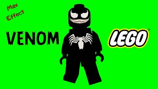 Футаж Venom lego на зеленом фоне/Venom lego footage on a green  screen