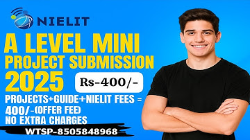 A Level Mini Project Submission Special Offer For All students Only Rs-400/- #ahamadtechnology