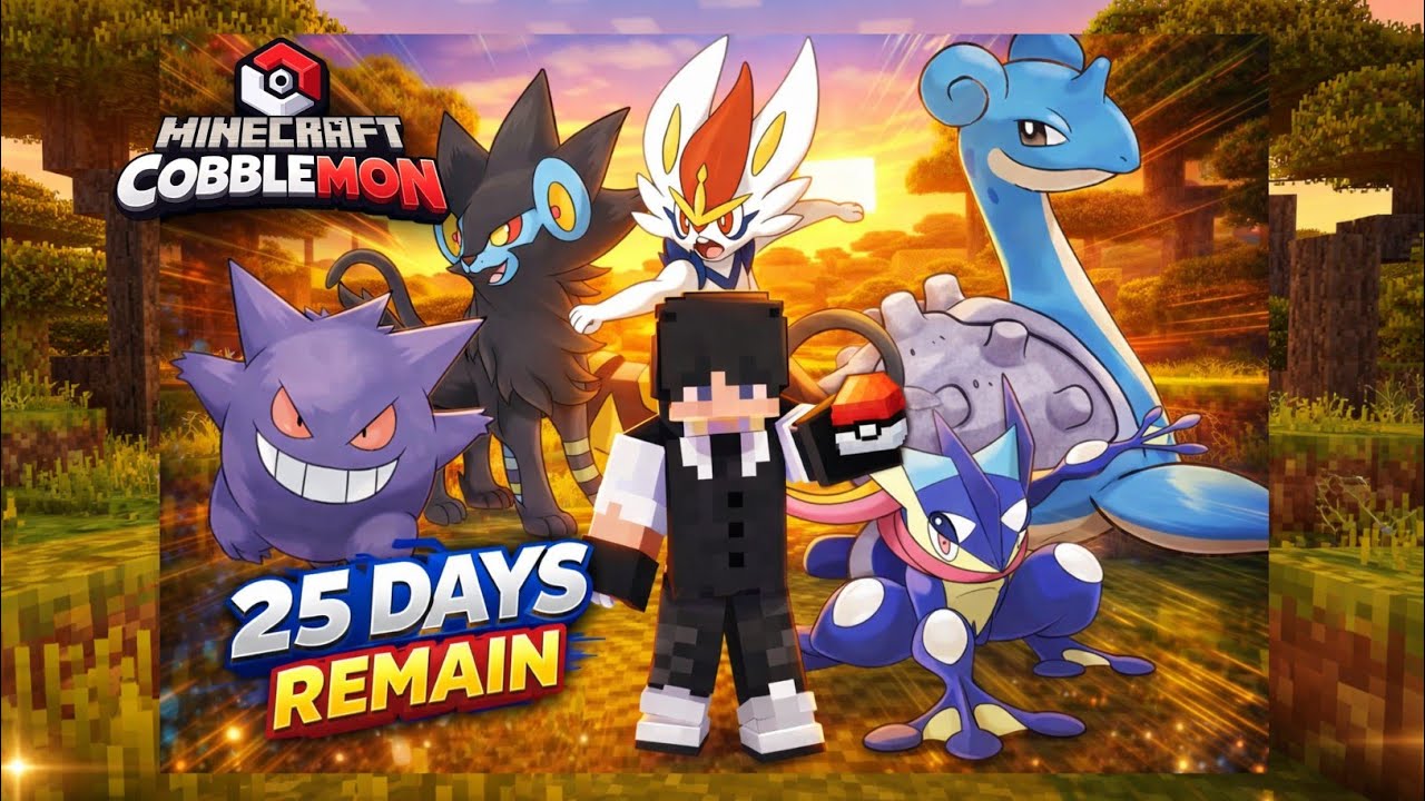 25 Days in Minecraft Cobblemon – My Pokémon Team Reached FINAL ...
