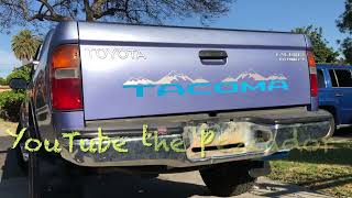 Installing a rear bumper on a Tacoma 2002 Toyota Tacoma Rear Bumper