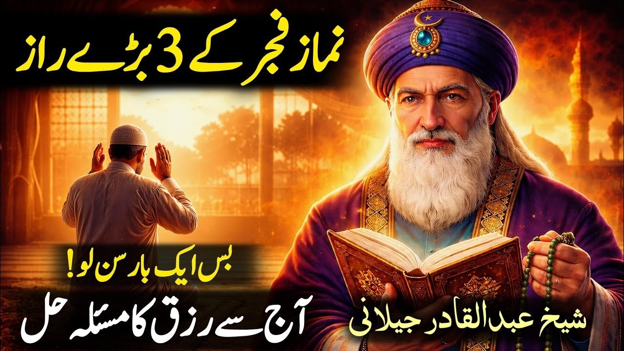 Namaz e Fajr Ke 3 Baray Raaz | Aaj Se Rizq Ka Masla Hal Hona Shuru | Sheikh Abdul Qadir Jilani