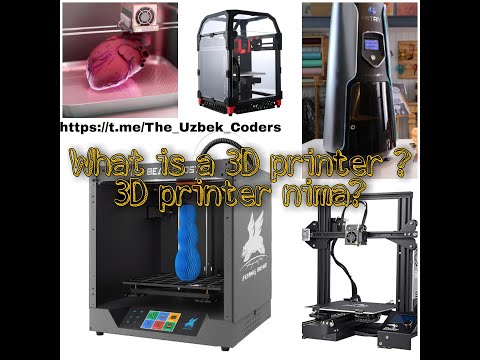 Video: 3D printer nima?