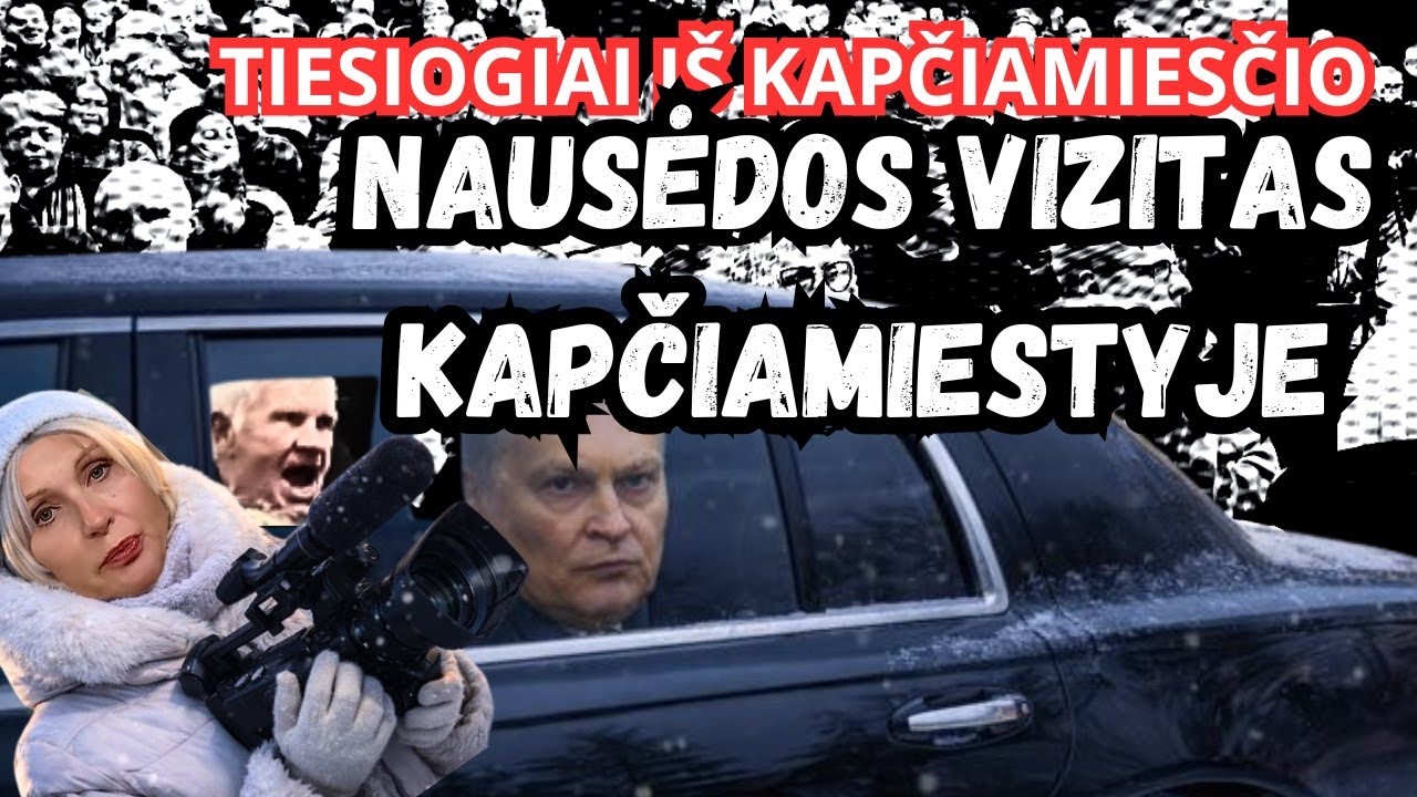 Nausėda pas Kapčiamiesčio žmones, iš kurių pavogė Kalėdas TIESIOGIAI
