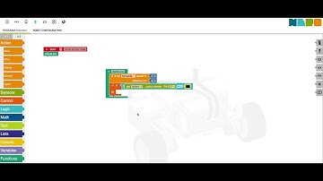 NEPO® - Recursion a quiet simple example using Open Roberta® simulator