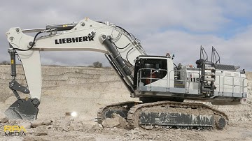 Liebherr R9150B in a quarry.