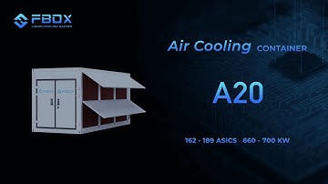 FBOX Product Series | 20ft Air Cooling Mining Container