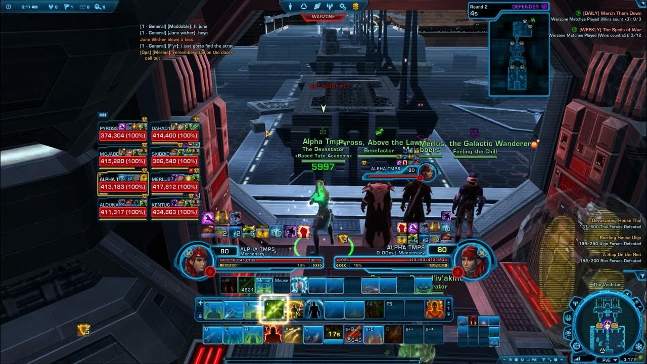 SWTOR PVP Bodyguard Mercenary The Voidstar YouTube